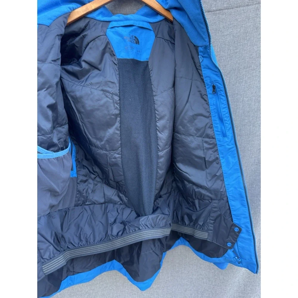 North Face Men's Small Ski Snowboarding Jacket with Removable Hood Blue